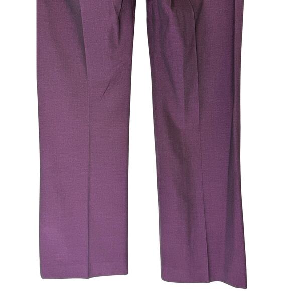 Gap Modern Boot Purple Iridescent Career Mid Rise Dress Pants Size 4R - Picture 6 of 9